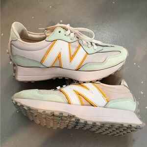 New Balance Women's Mint and Orange Sneakers
